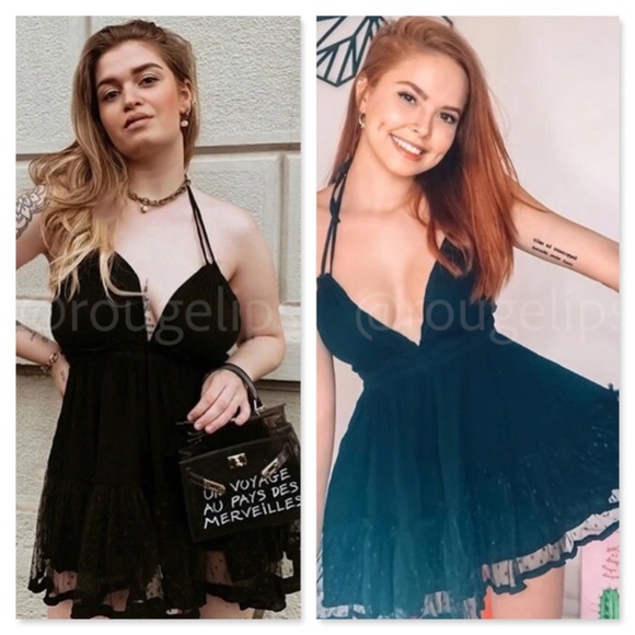 Backless Babydoll Short Dress in Black - Picture 12 of 12